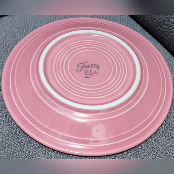 Fiestaware 10" Homer Laughlin Rose Dinner Plates HLC USA Fiesta - Picture 2 of 2